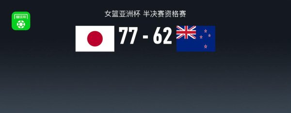 明珠国际 女篮亚洲杯战报：日本女篮77-62新西兰女篮，埃斯拉·麦戈德里克28分